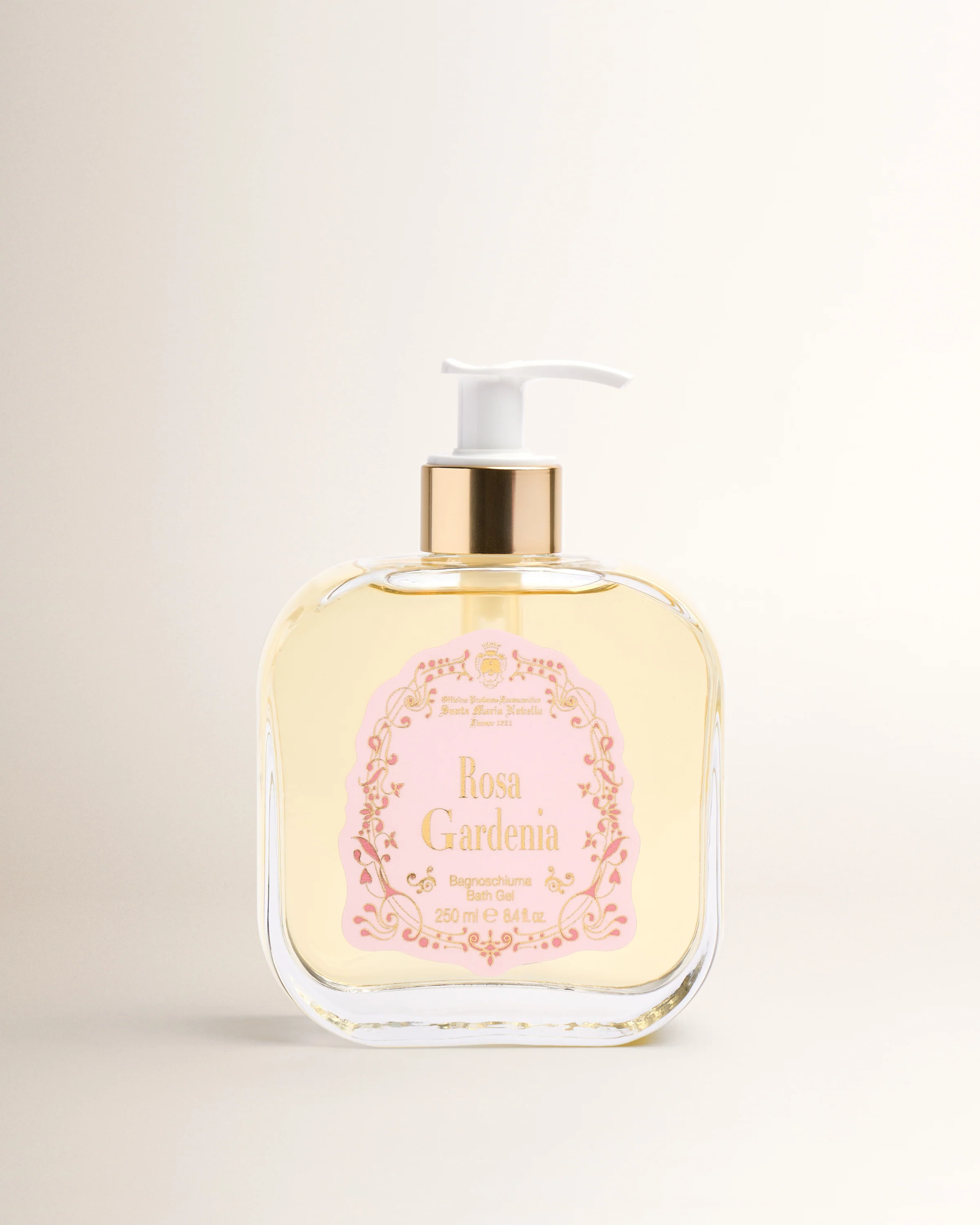 Rosa Gardenia Glass Bath Gel