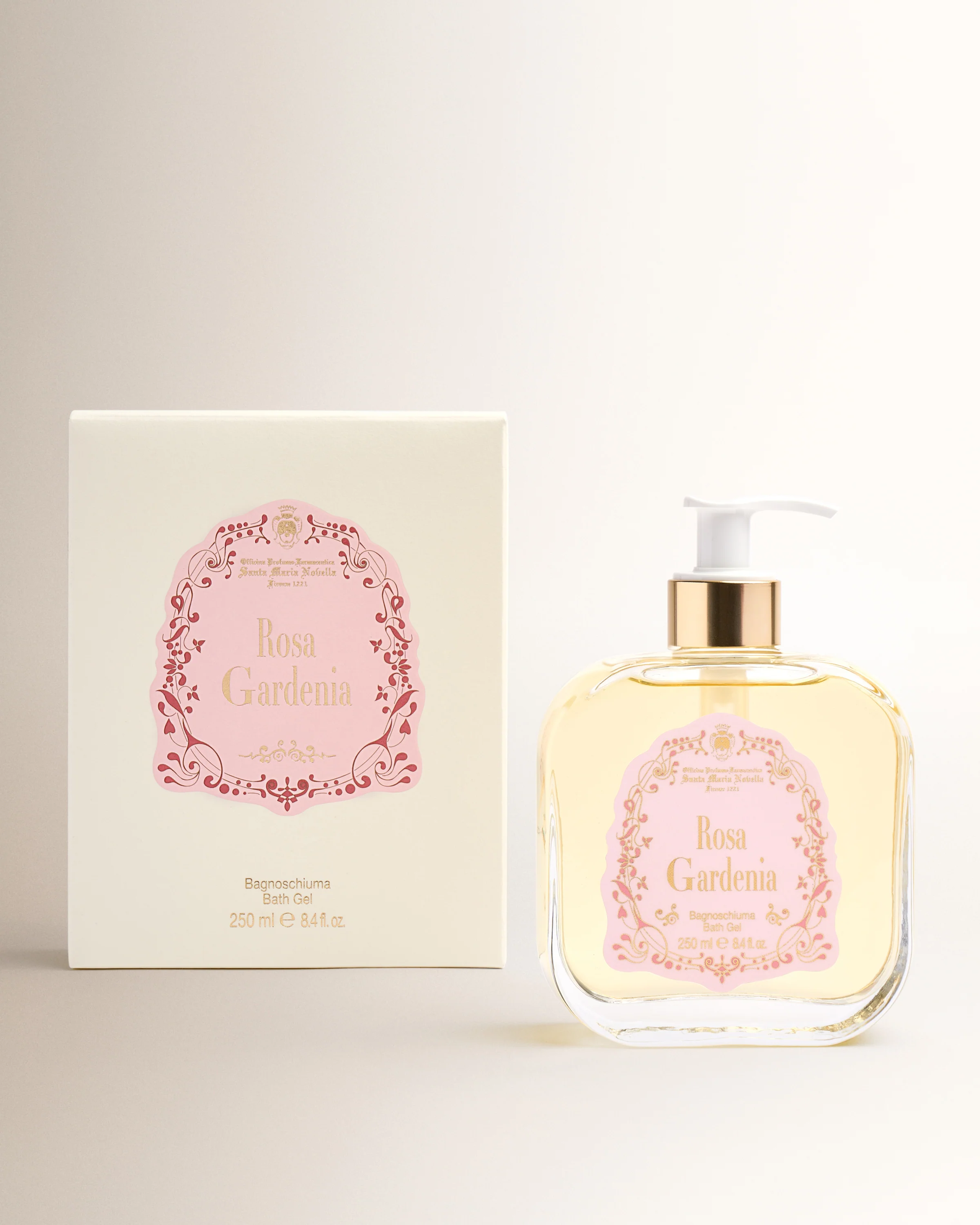 Rosa Gardenia Glass Bath Gel - Image 2
