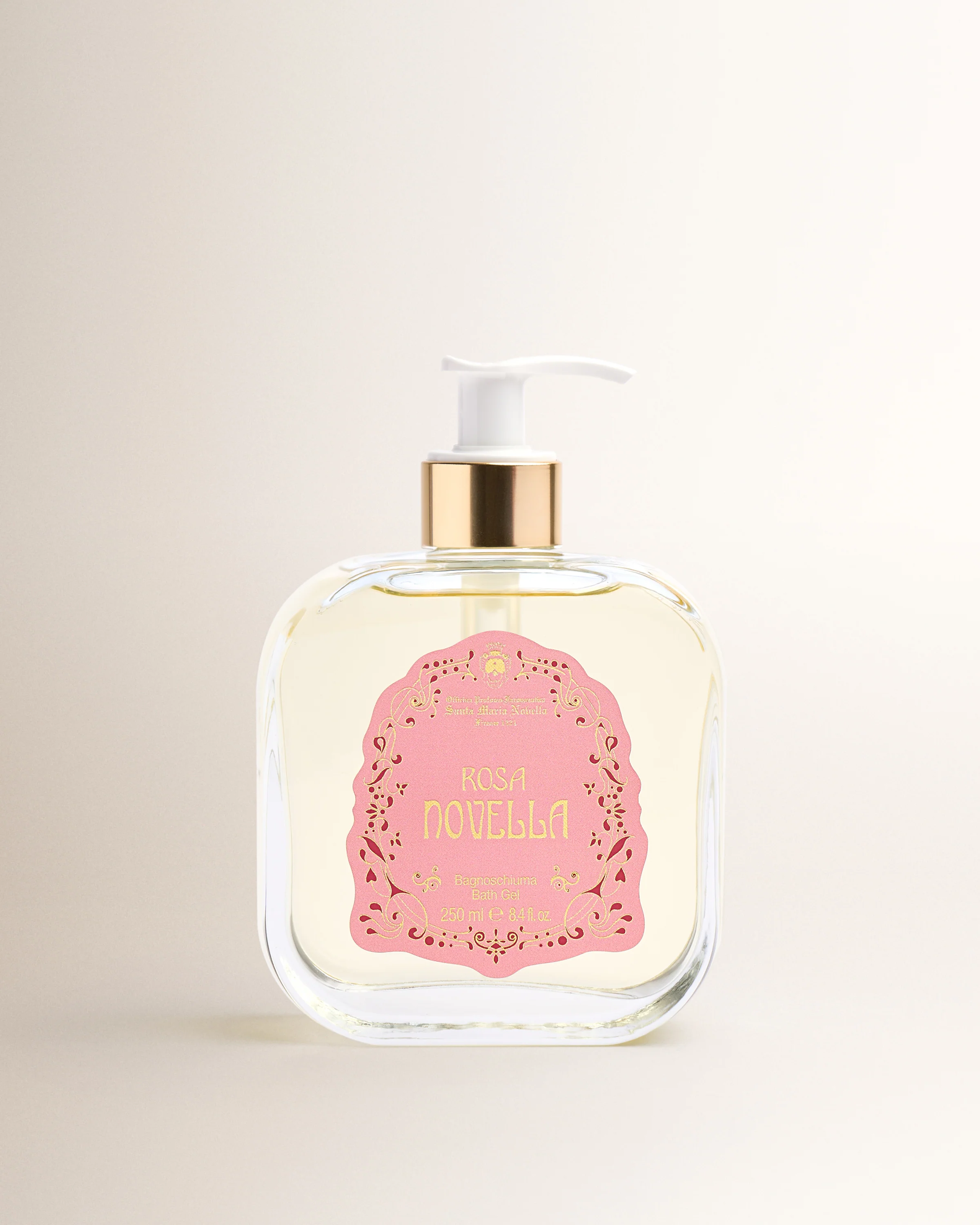Rosa Novella Glass Bath Gel