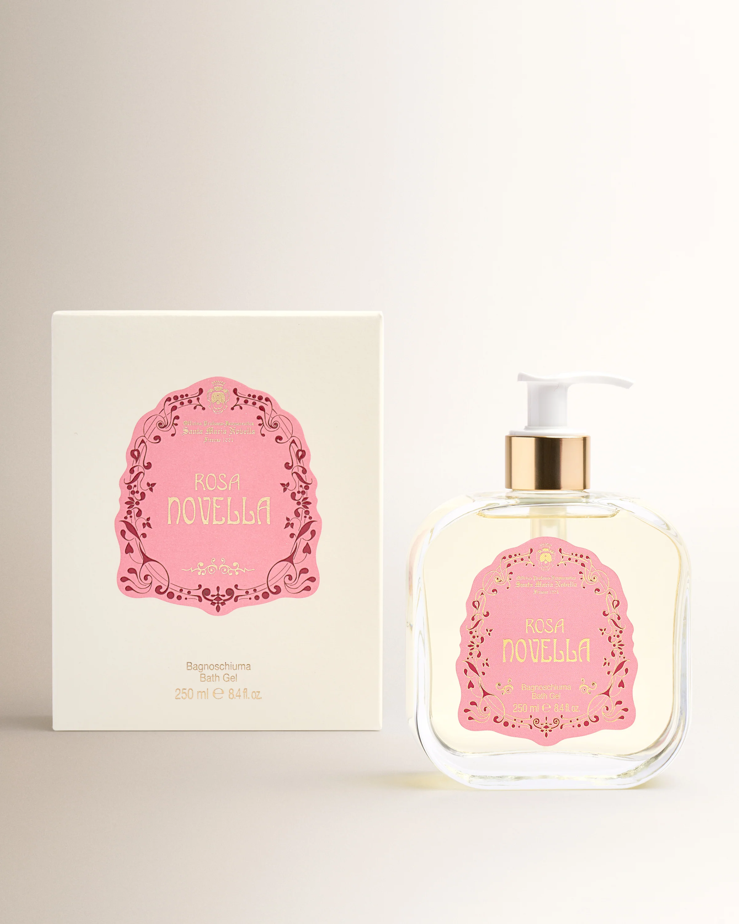 Rosa Novella Glass Bath Gel - Image 2