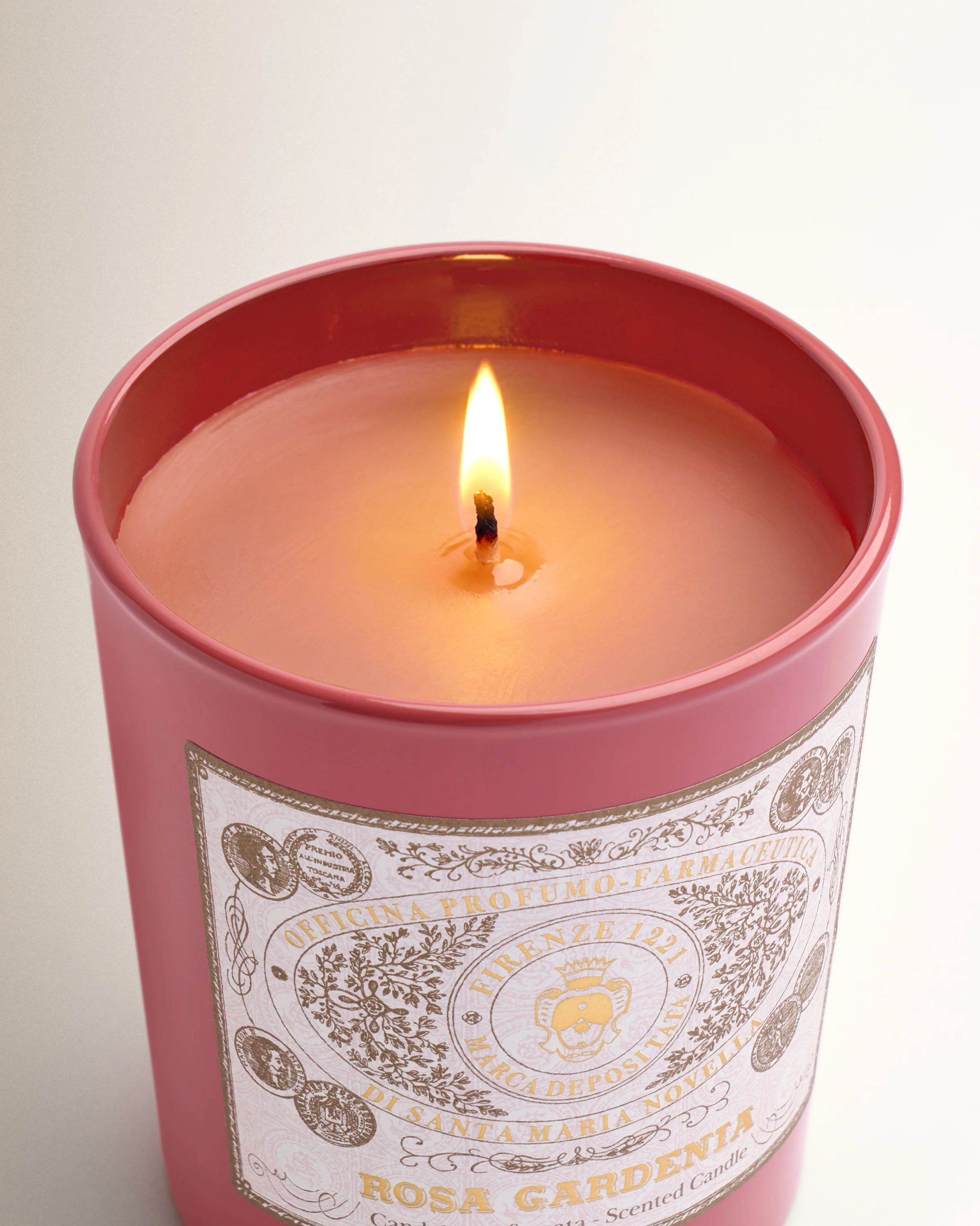 Rosa Gardenia Glass Candle - Image 3