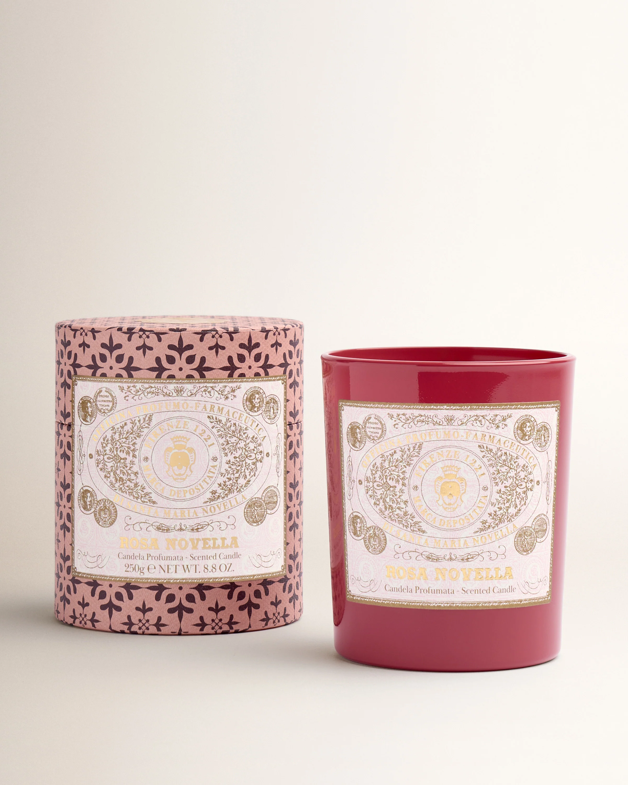 Rosa Novella Glass Candle - Image 2