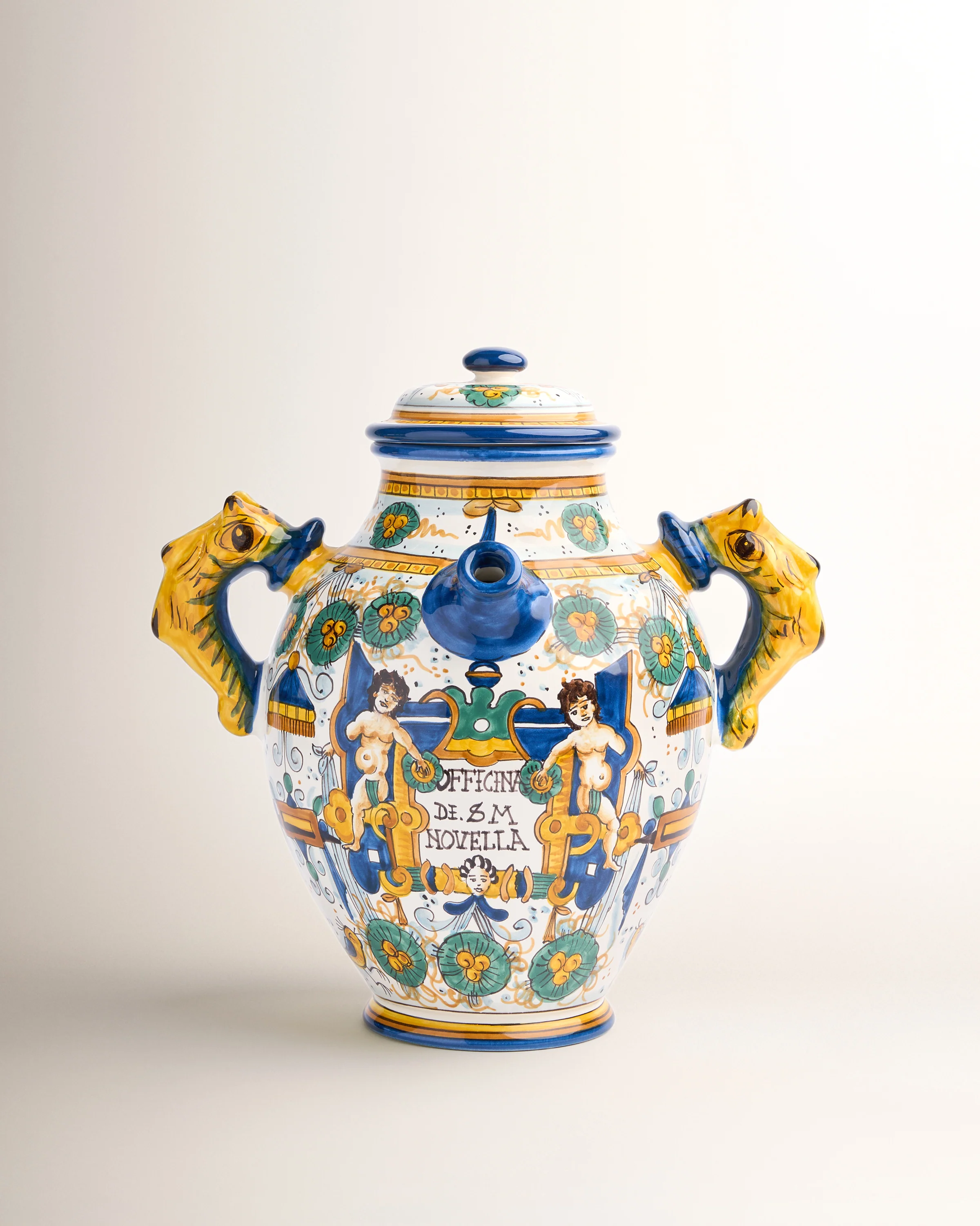 Ceramic Pharmacy Jar, Square Cartouche - Image 2