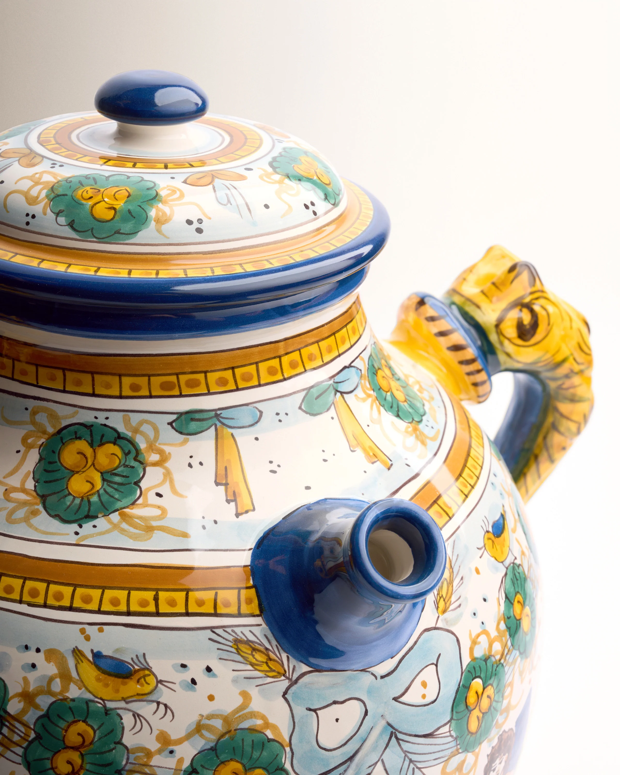 Ceramic Pharmacy Jar, Square Cartouche - Image 3