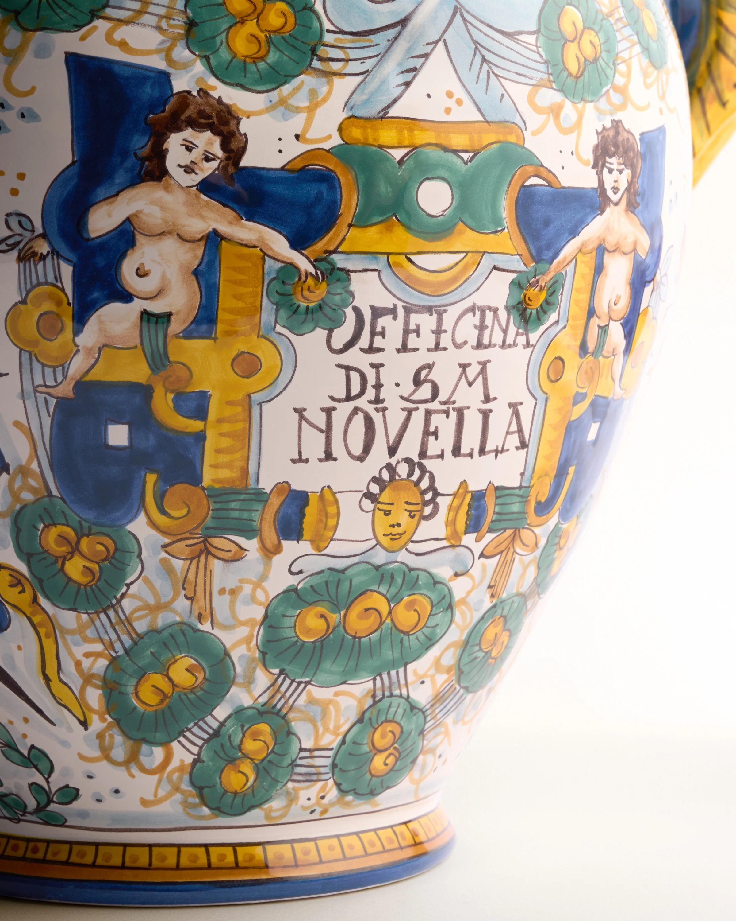 Ceramic Pharmacy Jar, Square Cartouche - Image 4